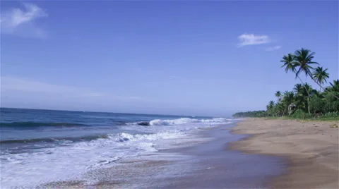 Wonderfull beach view Stock Footage 1013152