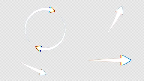 Wonderfully animated arrows Stock Footage 332543309