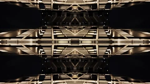 "Wonderland" magic moying structure geometry VJ loop Stock Footage 318628155