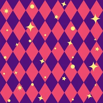 Wonderland pattern elements rabbit, Cheshire cat, flamingo cards hat cup and  イラスト素材