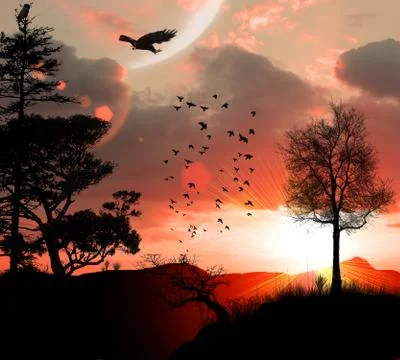 Wonders of the world Stock Illustration