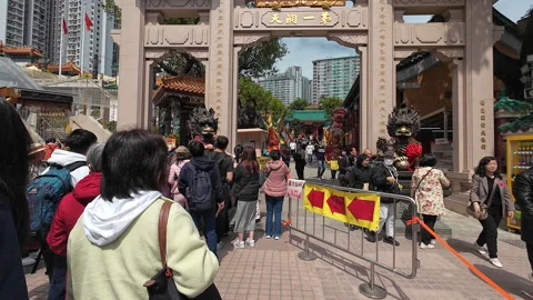 Wong Tai Sin Temple. Stock Footage 304987140