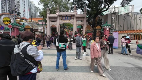 Wong Tai Sin Temple. Video stock 304987246