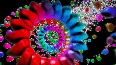 Wonka Tunnel Looping Animation Stock Footage 73643069