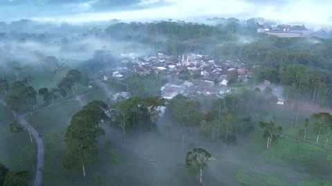 Wonosobo villages Video stock 286995639