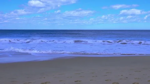 Wonthaggi, Australia: Beach. Pan Left to right Stock Footage 69970399