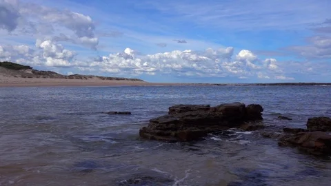 Wonthaggi, Australia: Rock in the Ocean, Slow motion Stock Footage 69971608