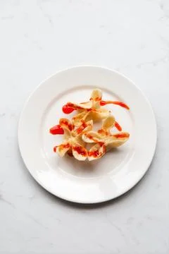 Wonton-appetizer Background image Stock Photos