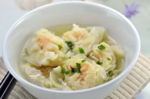 Wonton soup Stock Photos