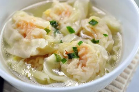 Wonton soup Stock Photos