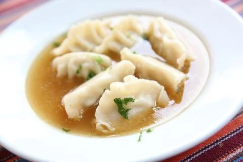 Wonton soup Stock Photos