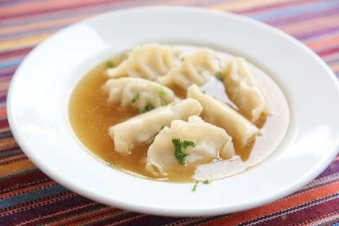 Wonton soup Stock Photos
