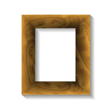 Wooben frame Ilustración de archivo