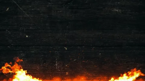Wood And Fire Backdrop Stock Footage 130992126