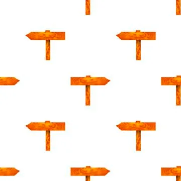 Wood Arrows Seamless Pattern Stock Illustration