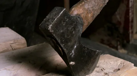 Wood axe Stock Footage 46002639