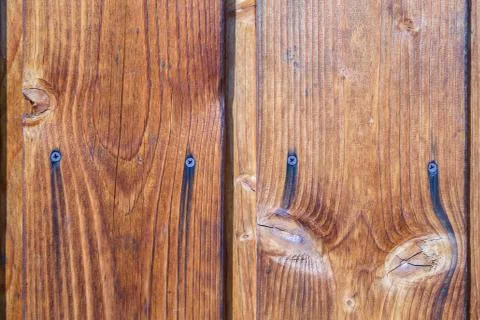 Wood Background Texture. Rustic weathered barn wood background with knots and 写真素材