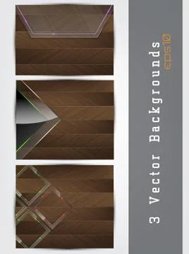 Wood backgrounds set 스톡 일러스트