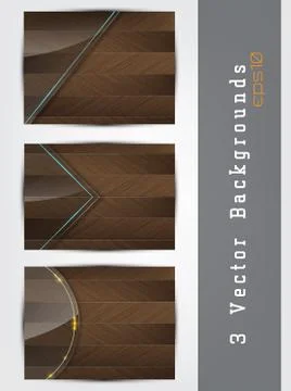 Wood backgrounds set Stock Illustration