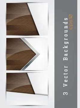 Wood backgrounds set イラスト素材