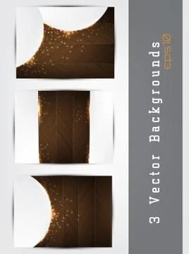 Wood backgrounds set Stock Illustration