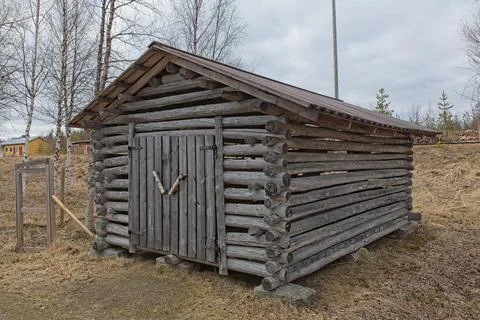 Wood barn. Stock-Fotos