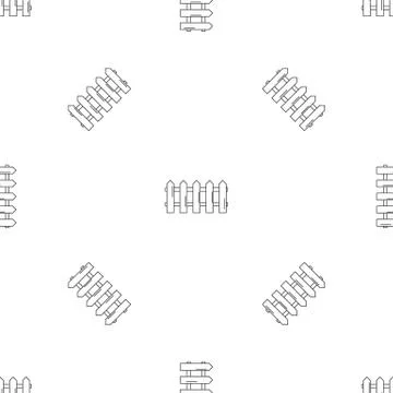 Wood barrier pattern seamless Illustrazione stock
