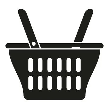Wood basket icon simple vector. Picnic straw Illustration