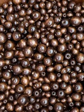 WOOD BEADS Stock Photos
