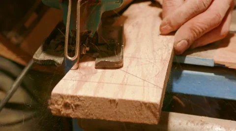 Wood Being Cut Up Stock Footage 58688654