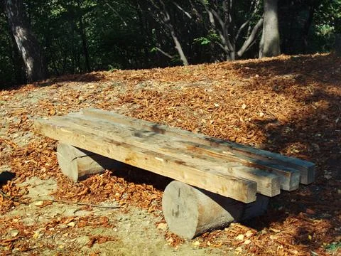 Wood bench Stock Photos