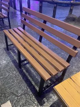 Wood Bench Foto stock