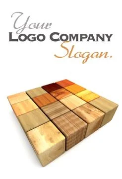 Wood blocks Stock Illustration