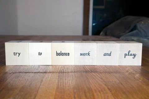 Wood blocks with message Stock Photos