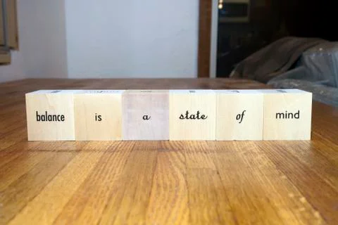 Wood blocks with message Stock Photos