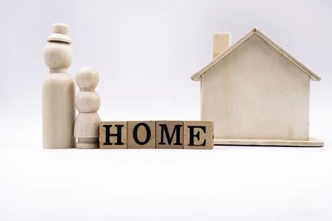 Wood blocks put on background Stock Photos