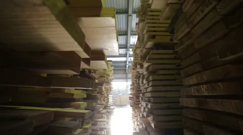 Wood board building material Stock Footage 57763807
