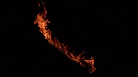 Wood board on fire Stock Footage 78254381