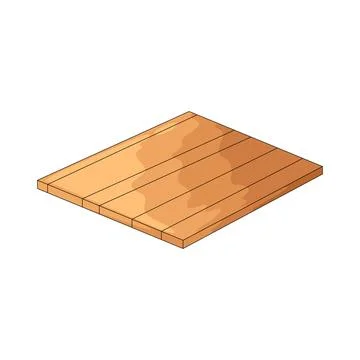 Wood board illustration Stock Illustration