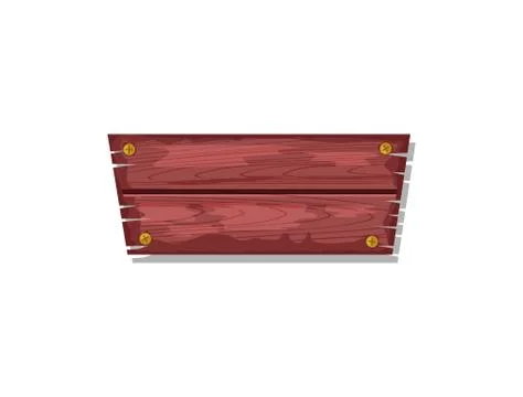 Wood board for site menu interface イラスト素材