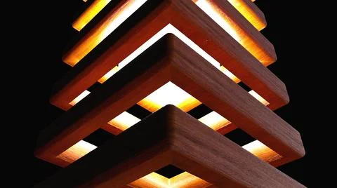 Wood boards with light 스톡 일러스트