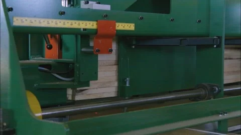 Wood Boards in Pallet Machine Stock Footage 201624631