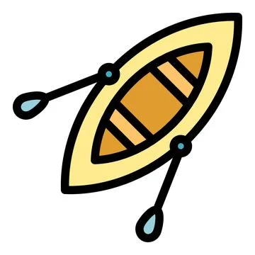 Wood boat icon vector flat Stock Illustration