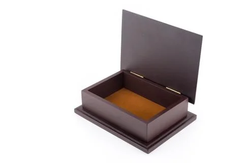 Wood box empty Stock Photos