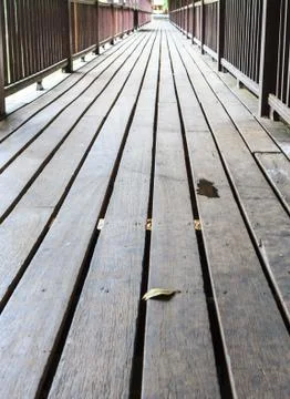 Wood bridge background Stock-Fotos