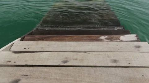 Wood bridge Stock Footage 55758799