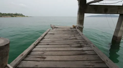 Wood bridge Stock Footage 55758944