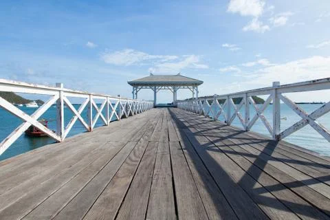 Wood bridge Stock Photos