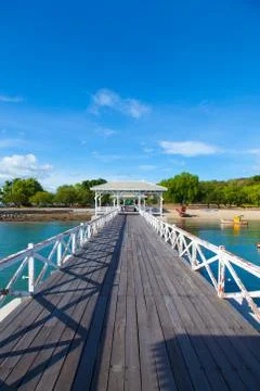 Wood bridge Stock Photos