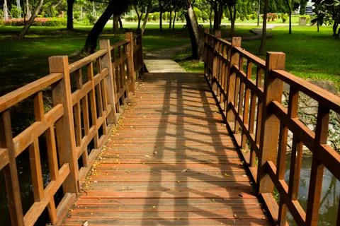 Wood bridge Stock Photos
